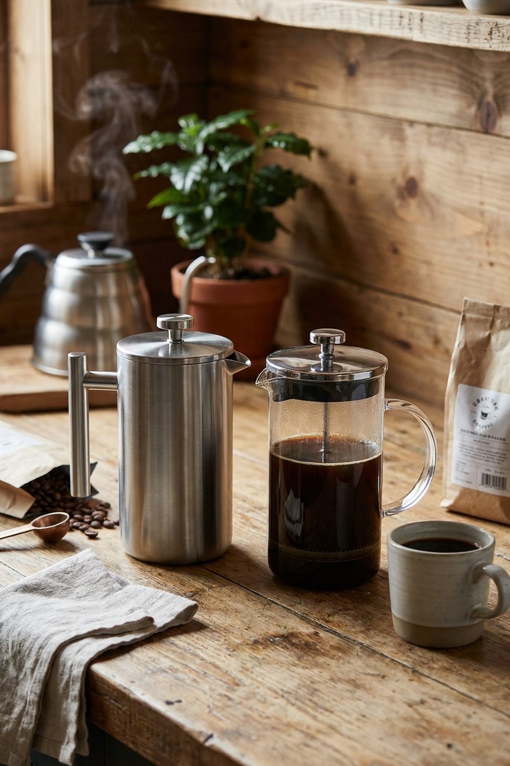 Coffee: Stainless Steel vs Glass French Press: Complete Guide with Expert Tips