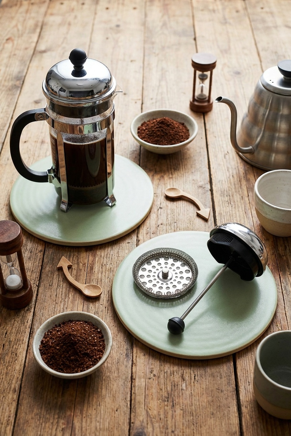 Coffee: French Press Brewing Guide: Step-by-Step Infographic