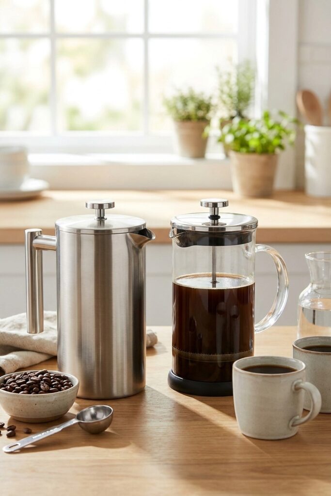 Coffee: Stainless Steel vs Glass French Press: Complete Guide with Expert Tips