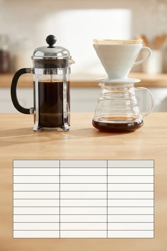 Coffee: French drip